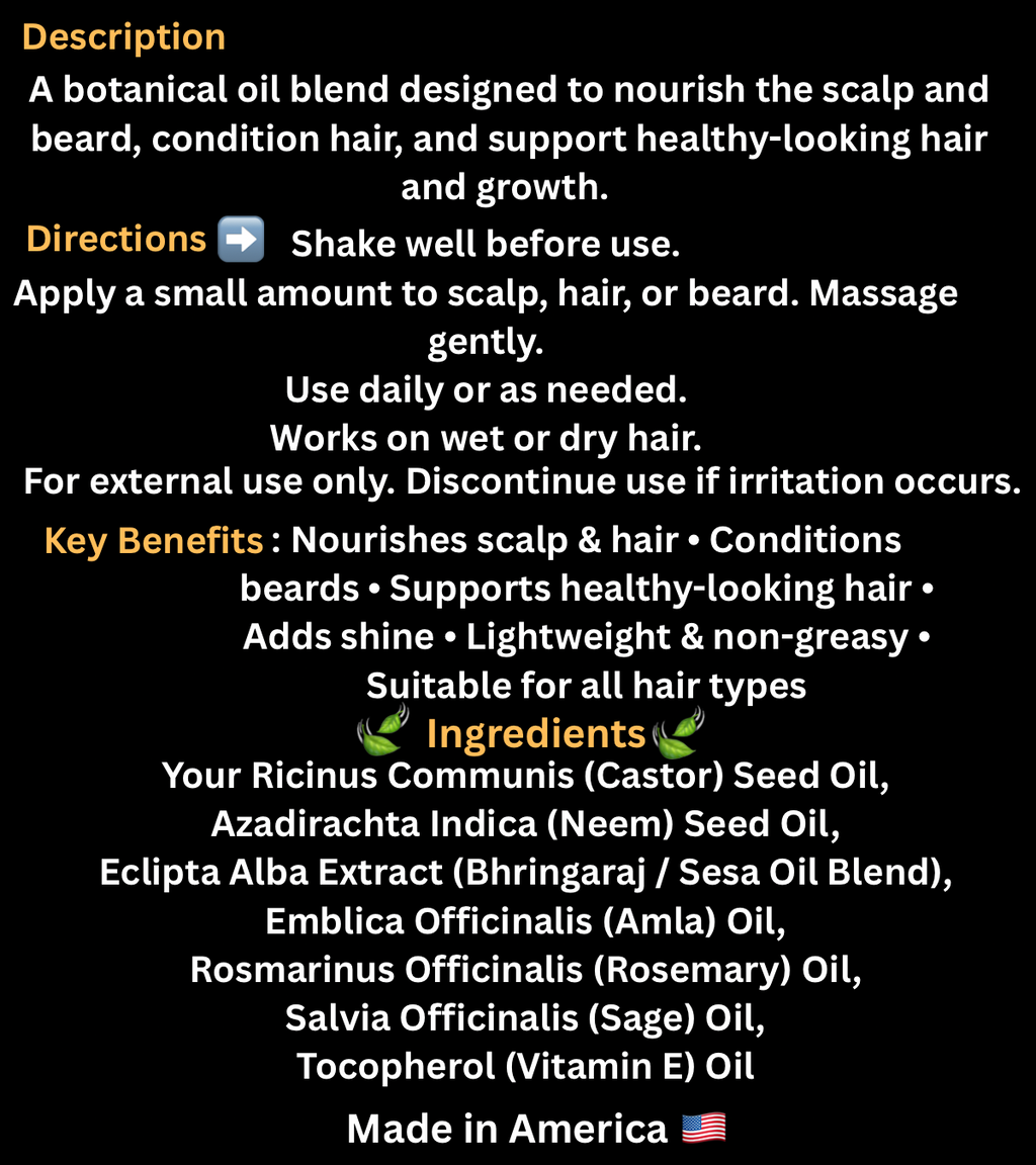 One Root Botanicals Hair Oil