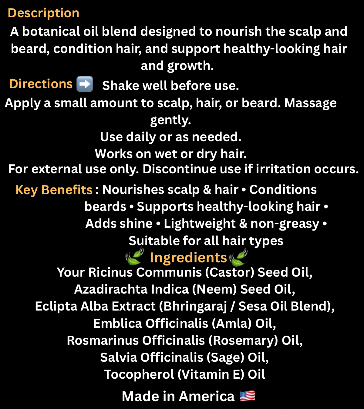One Root Botanicals Hair Oil